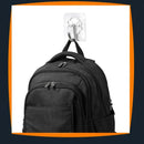 Kit com 10 Ganchos Adesivos Transparentes 180°