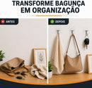 Kit com 10 Ganchos Adesivos Transparentes 180°