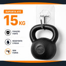 Kit com 10 Ganchos Adesivos Transparentes 180°